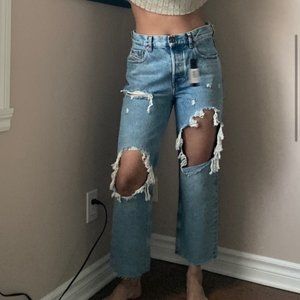 DIESEL distress baggy boyfriend jeans